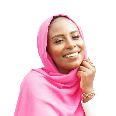 Magenta Chiffon Hijab