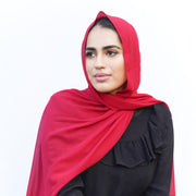 Deep Red Chiffon Hijab