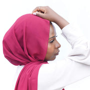 Raspberry Chiffon Hijab
