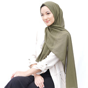 Olive Green Chiffon Hijab