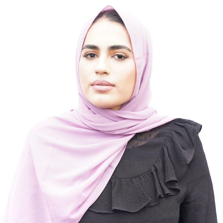 Lavender Chiffon Hijab