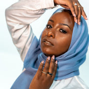 Premium Modal Hijab - Denim Blue