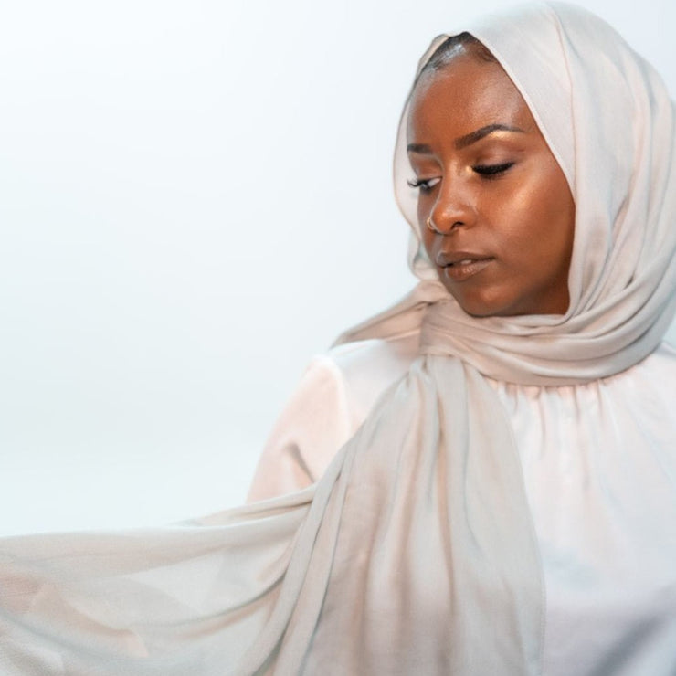 Premium Modal Hijab - Harbour Grey