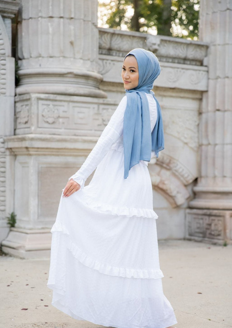 White Tiered Maxi Dress Zaria Boutique White Tiered Maxi Dress Zaria Boutique