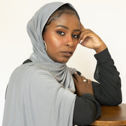 Stone Grey Premium Jersey Hijab
