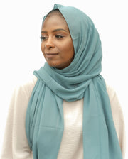 Sea Green Chiffon Hijab
