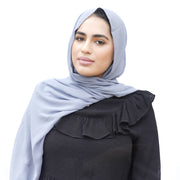 Steel Grey Chiffon Hijab
